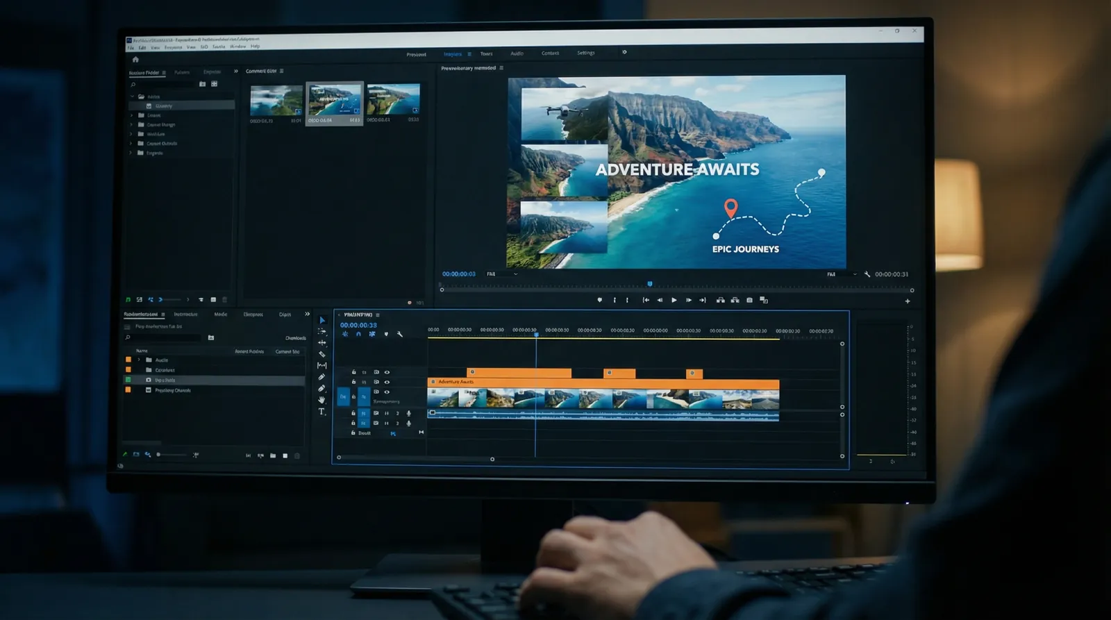 美女网站18 旅行Vlog航拍模板